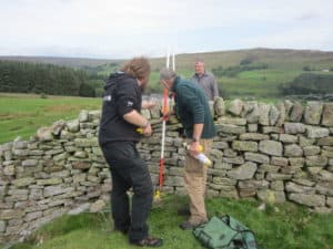 Marking out the first section