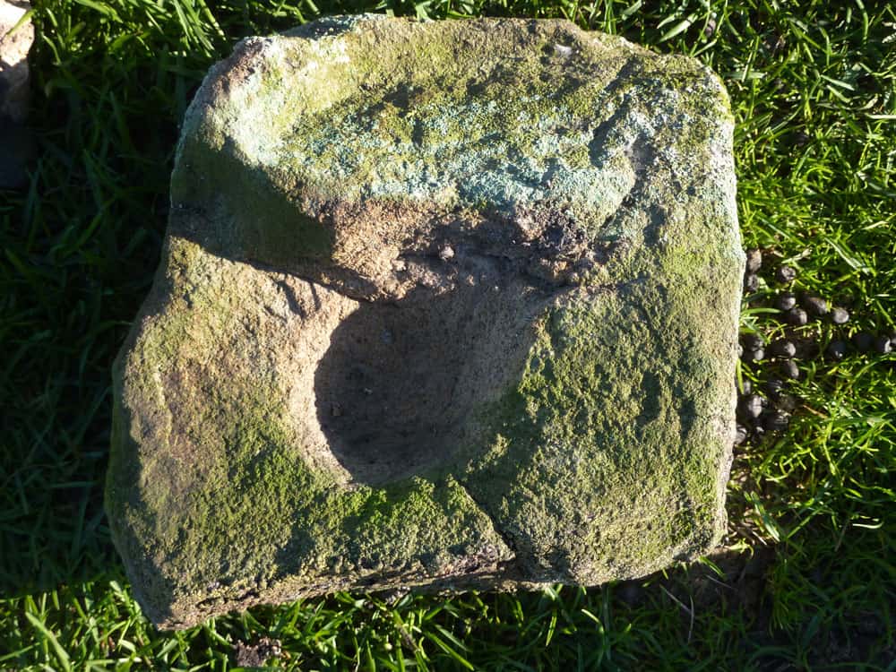 A socket or drill stone